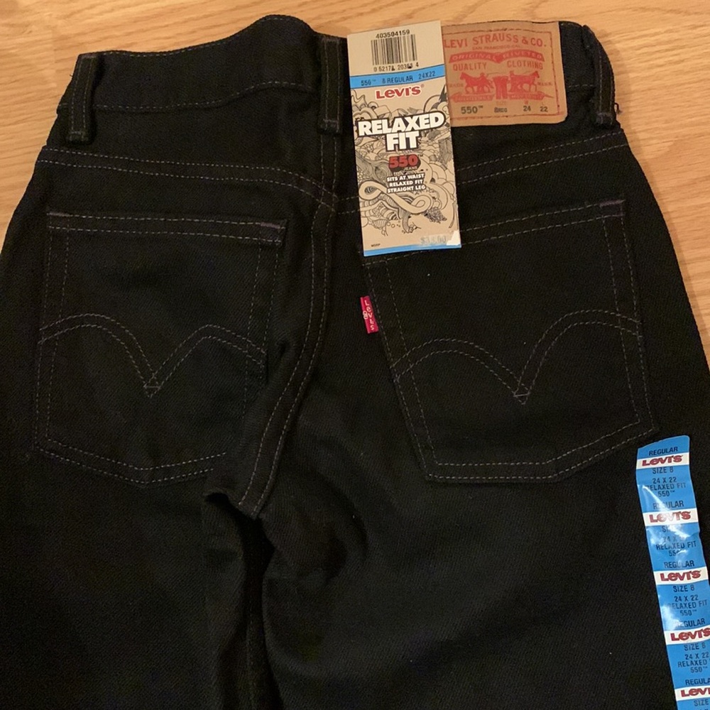 Brand new with tags Boys Levi Jeans in Black. Perfect condition no flaws. - Picture 4 of 4